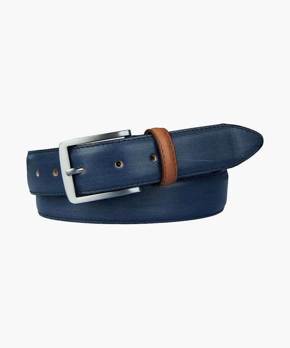 Clearance Navy Contrast Loop Belt Belts