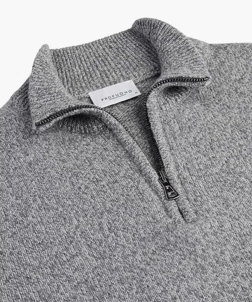 Flash Sale Wool Half Zip Half Zip Pullover